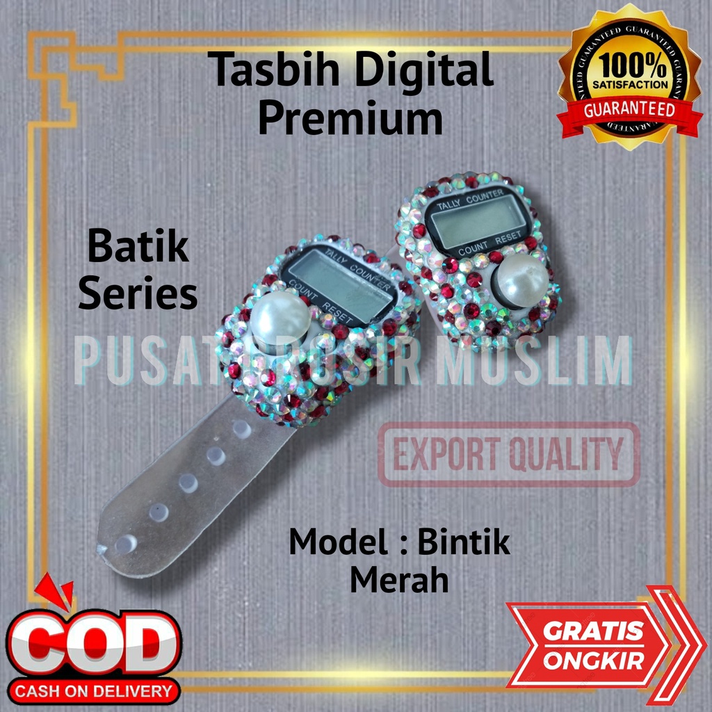 Tasbih Digital Premium Batik Series Tasbih Hias Blink Diamond