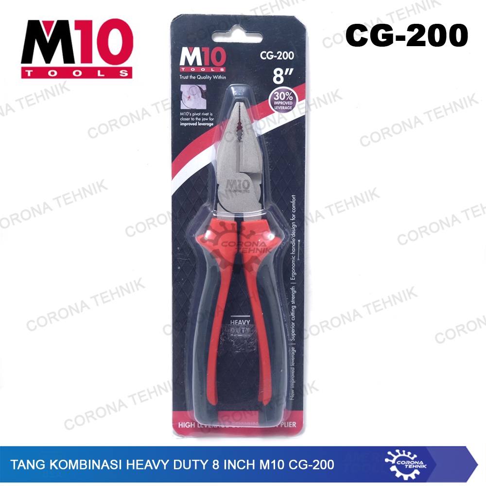 8 Inch M10 CG-200 Tang Kombinasi Heavy Duty