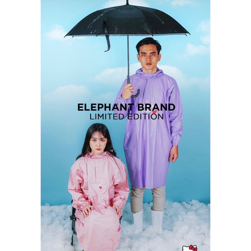 Jas hujan poncho rainsuit gudetama elephantbrand