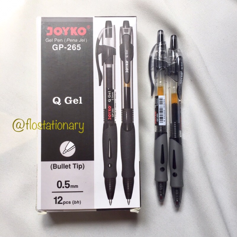 

[FS] Pulpen Gel Q gel Pena Cetek Retracable Enak Dipake ATK Kantor Elegan