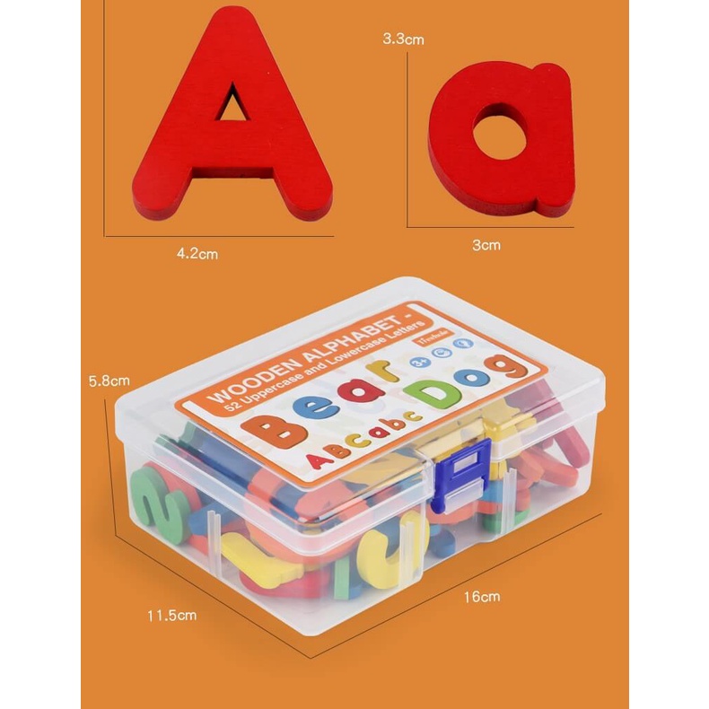 Beringin Toys Wooden Alphabet SD32 / Mainan Edukasi anak