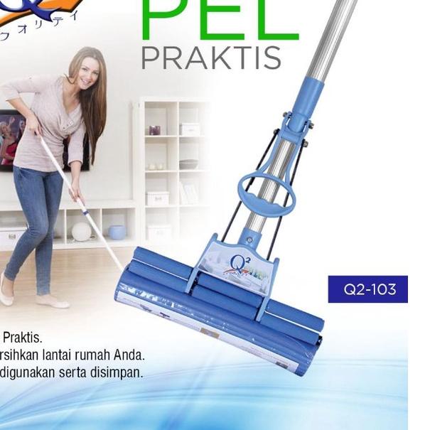☂ Alat Pel Lantai praktis Q2 Model Sodok - Pel Lantai Busa seperti kanebo Keras ☼