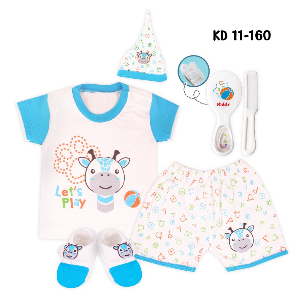 Paket Perlengkapan Bayi / Kado Lahiran Bayi Baru Lahir 11160 / Hadiah  Kado Bayi Two Angels Gift Set S1 /Kiddy Baby Gift Set 11160 Satu Set Pakaian Bayi