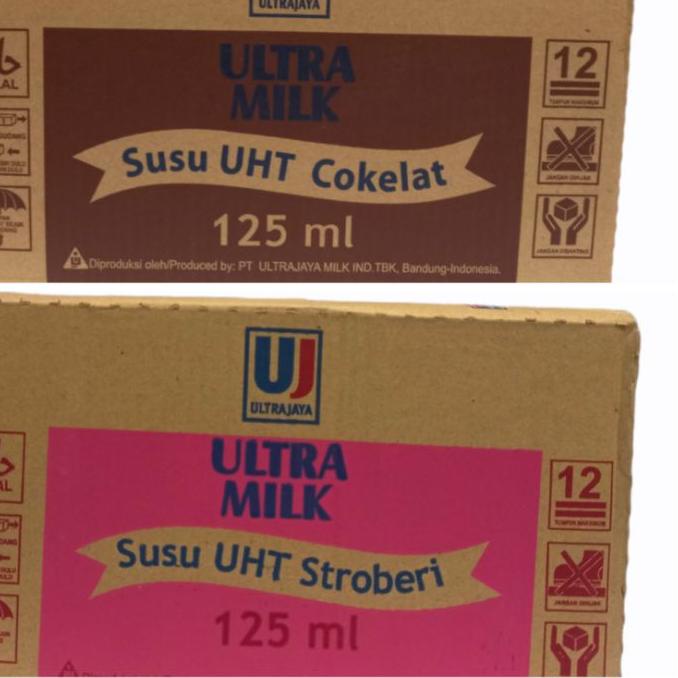 

✤ Ultra Milk UHT 125ml X 40pcs pengiriman dg kargo max 2dus/resi ➱