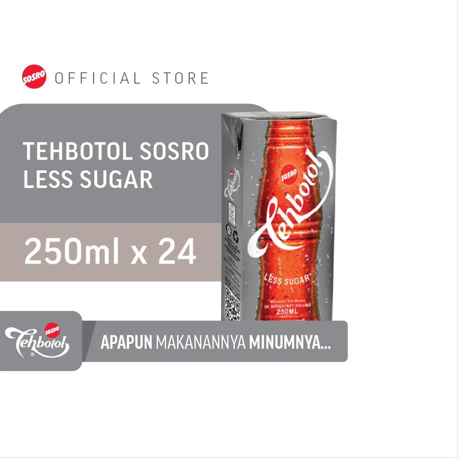 

➸ Tehbotol Sosro kotak Less Sugar 250 ml isi 24 Pcs ➩