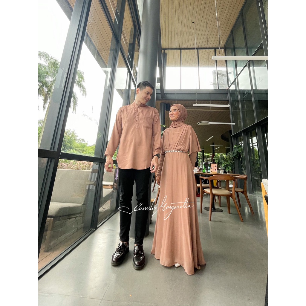 COUPLE621#2 IN 1 /GAMIS WANITA/KOKO PRIA/BAJU COUPLE