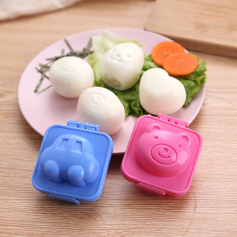 （clashop)Cetakan Telur Karakter / Egg Mold Mould Rice / Cetakan Pemotong Telur Rebus DIY Bentuk Kartun