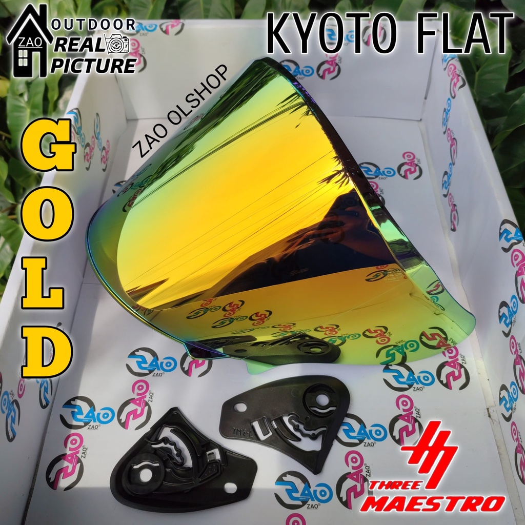 Kaca Helm KYT KYOTO Visor open venom FLAT kyt kyoto kaca datar nyaman by Three Maestro helmet tm3