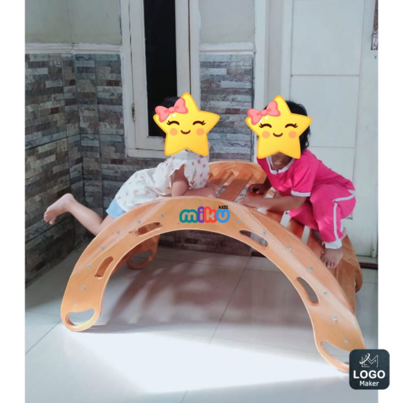 Climbing Arch Rocker | Mainan Panjat Anak | Mainan Jungkat - Jungkit Anak