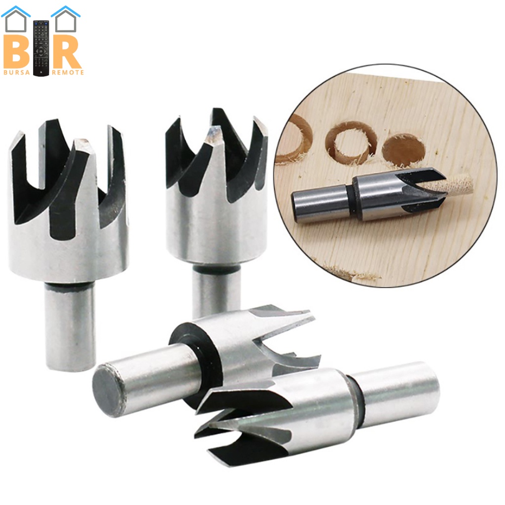 Mata Bor Dowel Pelubang Kayu 4IN1 Drill Bit Countersink 6MM-16MM Barrel Cork