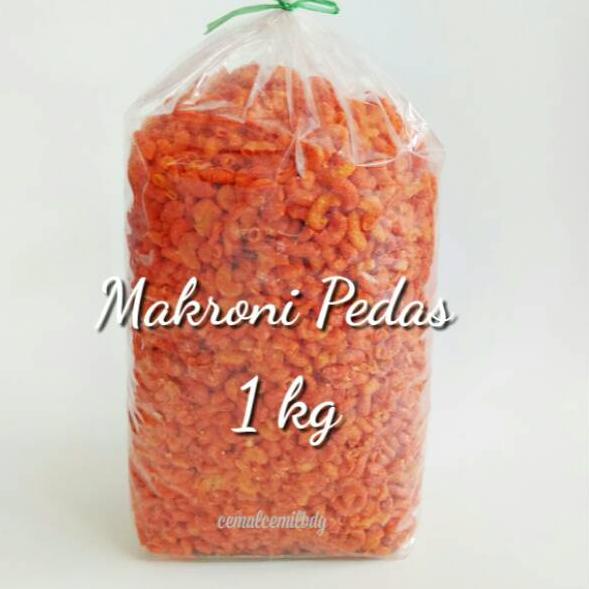 

☉ CCB - Makaroni Pedas 1 kg FREE DUS / makaroni pedas kiloan / makaroni kiloan / kiloan / makroni ✥