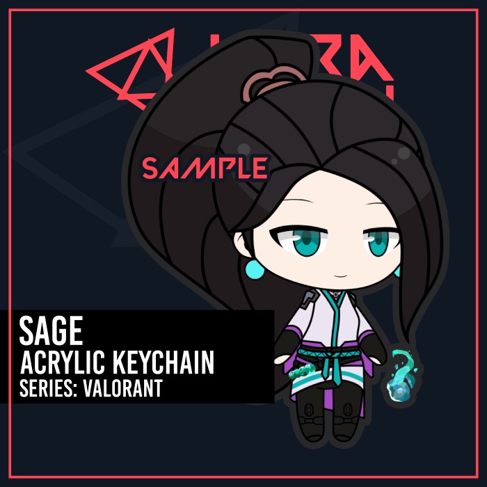 Keychain Valorant Sage FPS Game
 | KyraMerch Anime Fanmerch Dealer