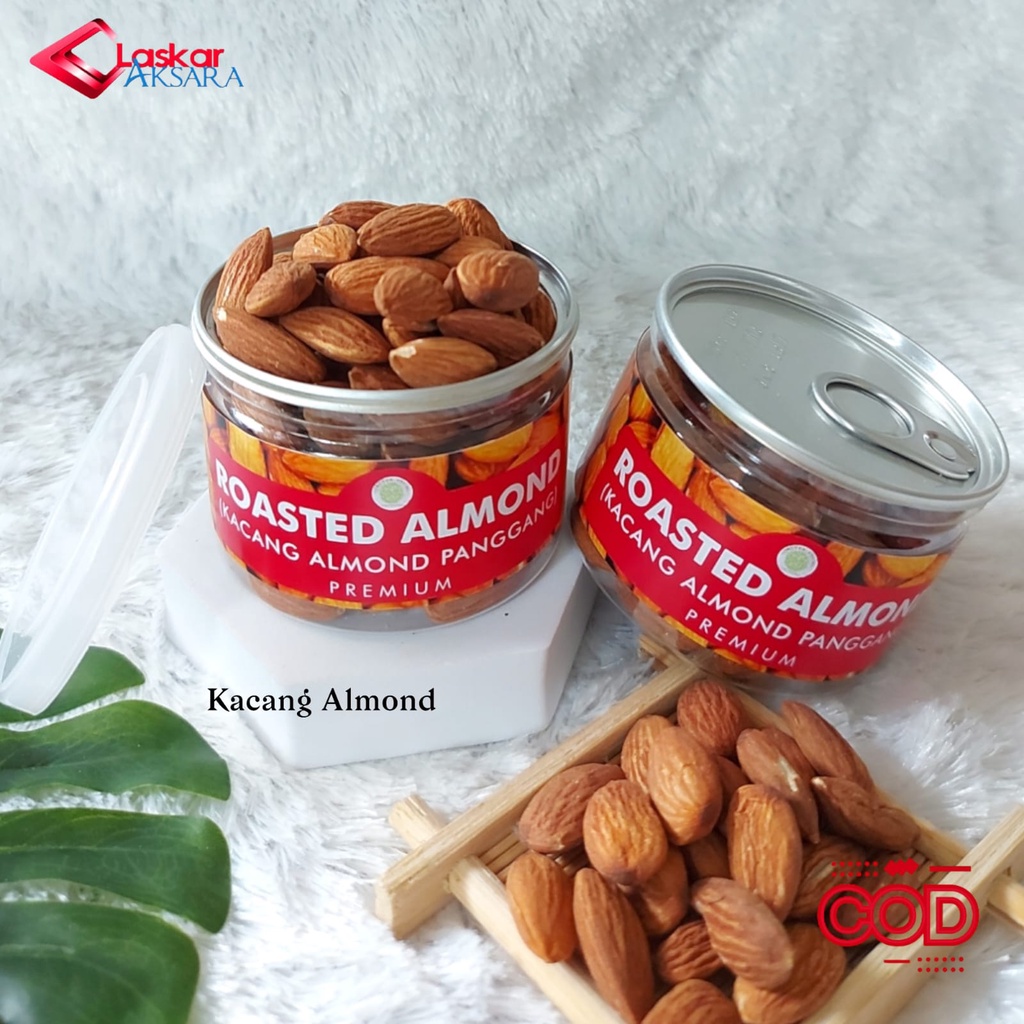 

Can - Roasted Almond Kacang Almond Panggang Almond Oven Matang / Premium