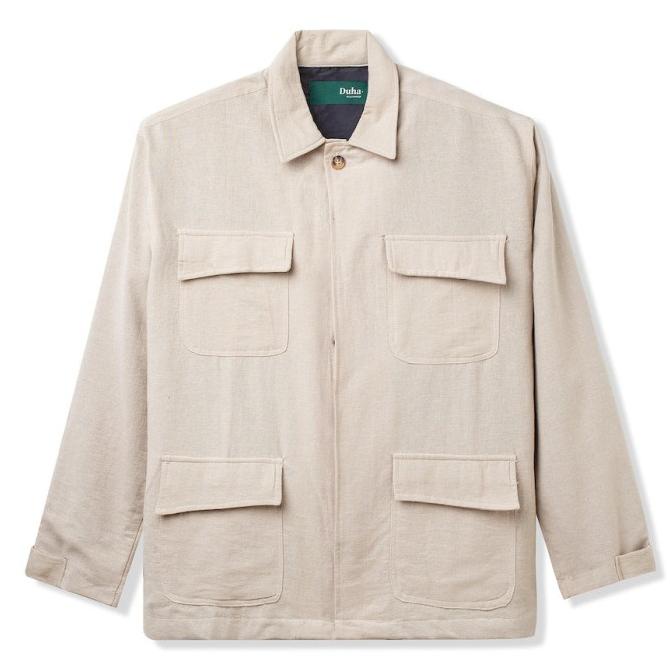 BAYAR DITEMPAT Outerwear Duha Muslimwear - Rais Four-Pocket Jacket White /BAJU KOKO PRIA/BAJU KOKO D