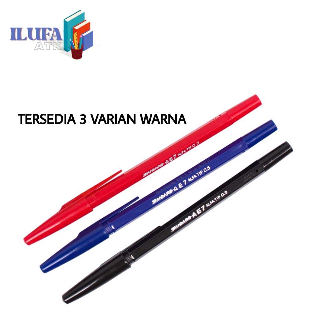 

PULPEN PEN BOLPOIN STANDARD AE7 STANDART AE-7 0.5MM