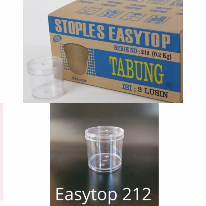 24 PC EASYTOP 212 TOPLES TABUNG 200 gram 250 GRAM KUE KERING COOKIES