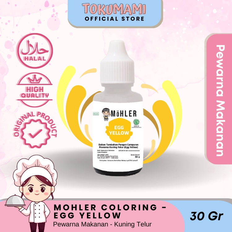 

Tokumami - Mohler Food Coloring / Pewarna Makanan Egg Yellow / Kuning 30 Gram