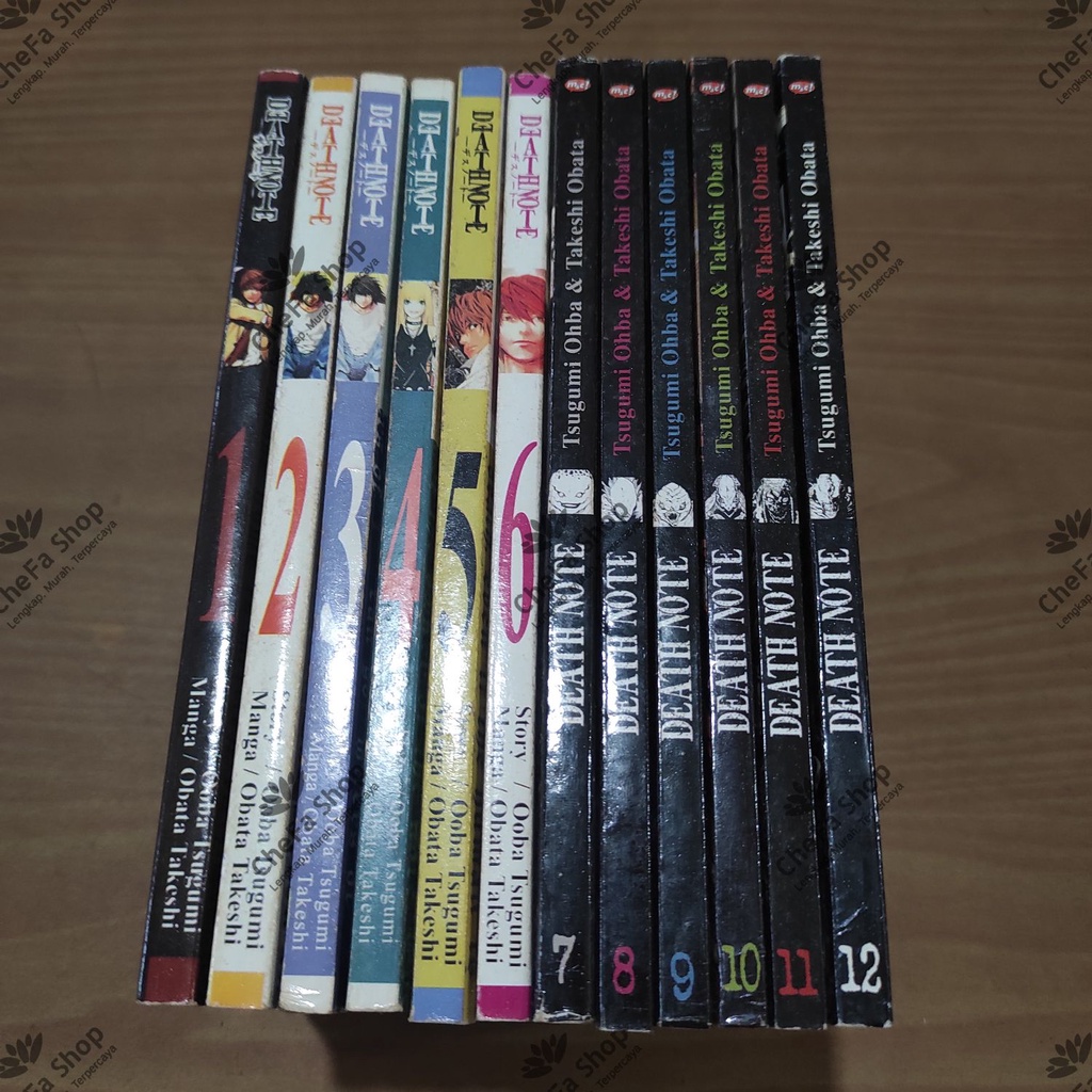 Komik Death Note 01-12 Lengkap Fullset Tamat Kolpri / DeathNote