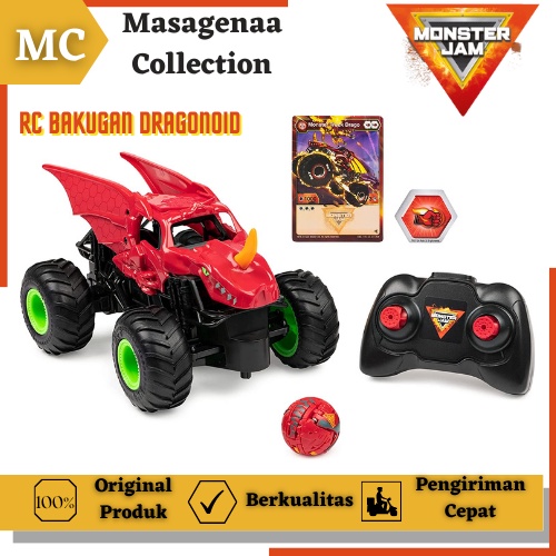 Mainan Mobil Mobilan Monster Jam Trucks Truck Truk Bakugan Dragonoid Remot Remote Control Kontrol Rc