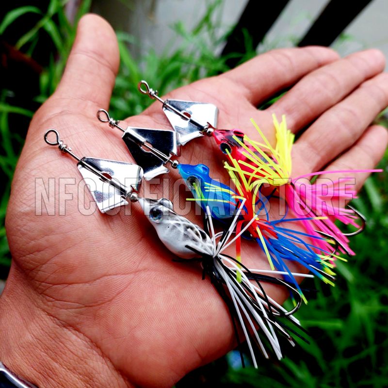 Mini slatter Buzz bait Slash bait Single 8 gram &amp; Double Propeller 11,5 gram Umpan casting Gabus dan Toman