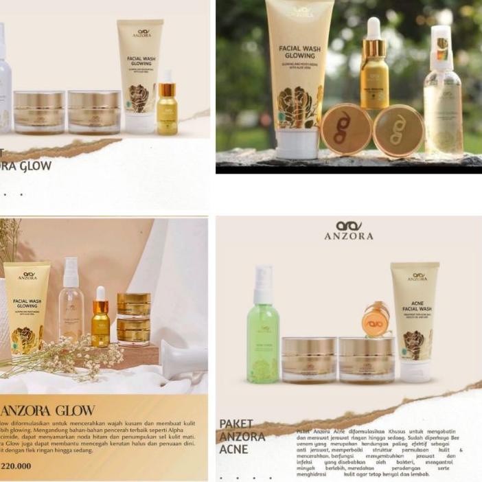 ☏ anzora - paket glow - paket acne - paket ads - anzora skincare ▼