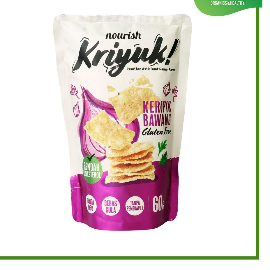 

New Mart KRIYUK! Keripik Bawang Gluten Free Rendah Kolesterol, NO MSG 60gr