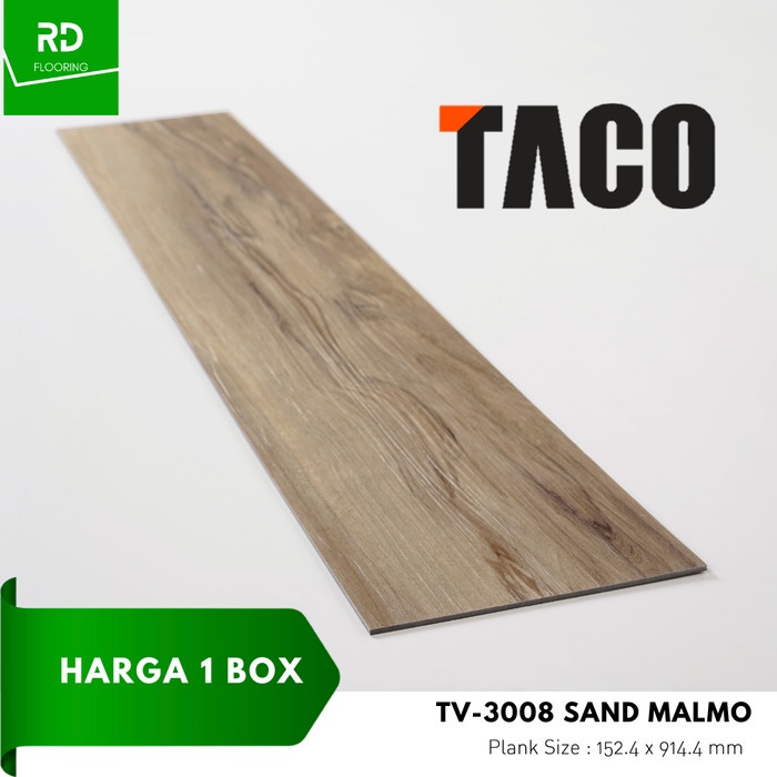 Floor Lantai Vinyl 3Mm Taco Tv-008 Sand Malmo