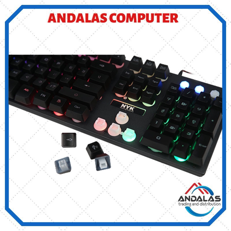 KEYBOARD GAMING GAME NYK KR-201 FULL SIZE RGB GAME MASTER