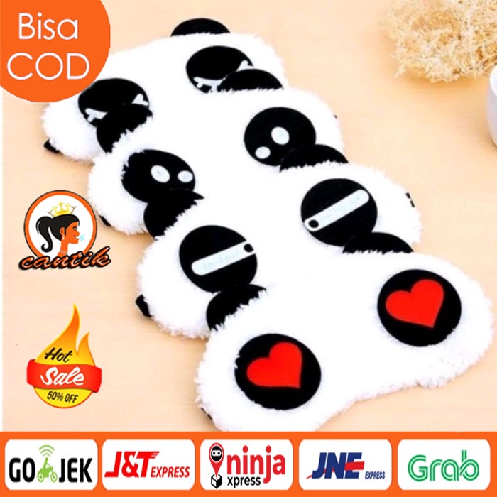 HC Penutup Mata Tidur Karakter Panda / Sleeping Eye Panda Lucu / Eye Cover Cute