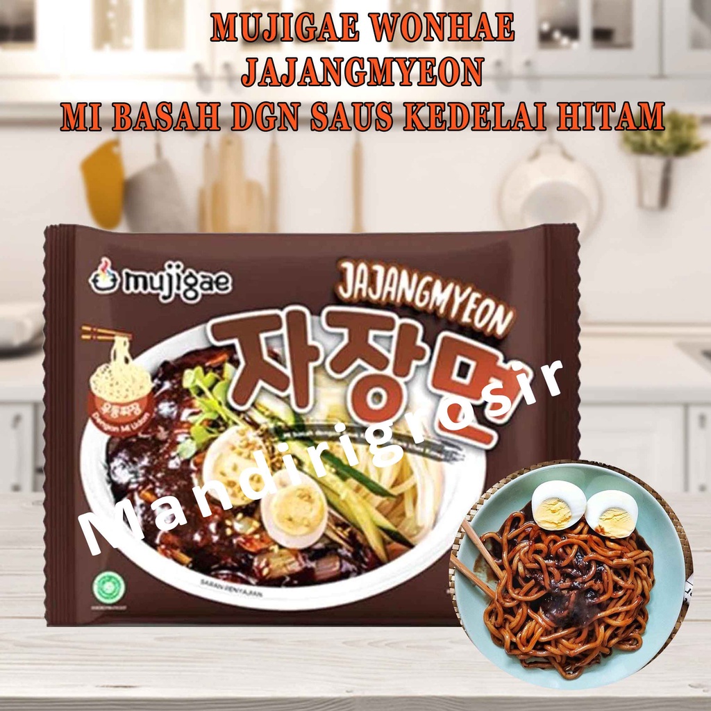 Jajangmyeon* Mujigae Wonhae* Mi Basah* Saus Kedelai Hitam*269g