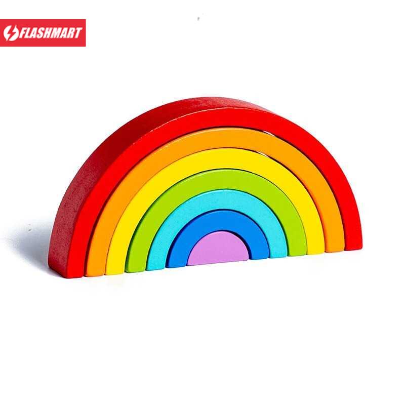 Flashmart Mainan Anak Montessori Rainbow Bridge Children Toy - QT07