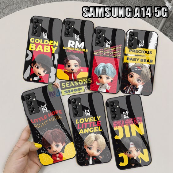Softcase Samsung A14 5G Terbaru Softcase Kaca Samsung A14 5G - Softcase Glass Glitter Samsung A14 5G