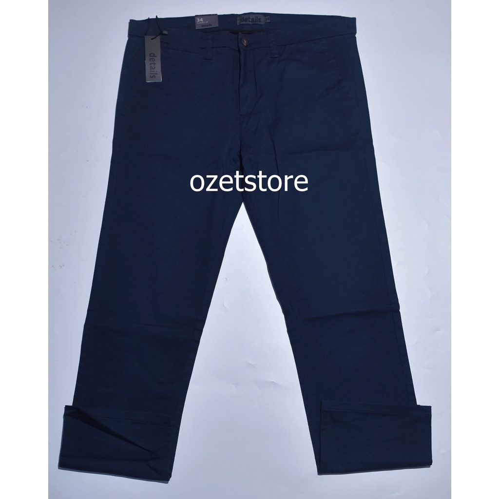 Celana Panjang Pria Details Navy Slimfit CPD31