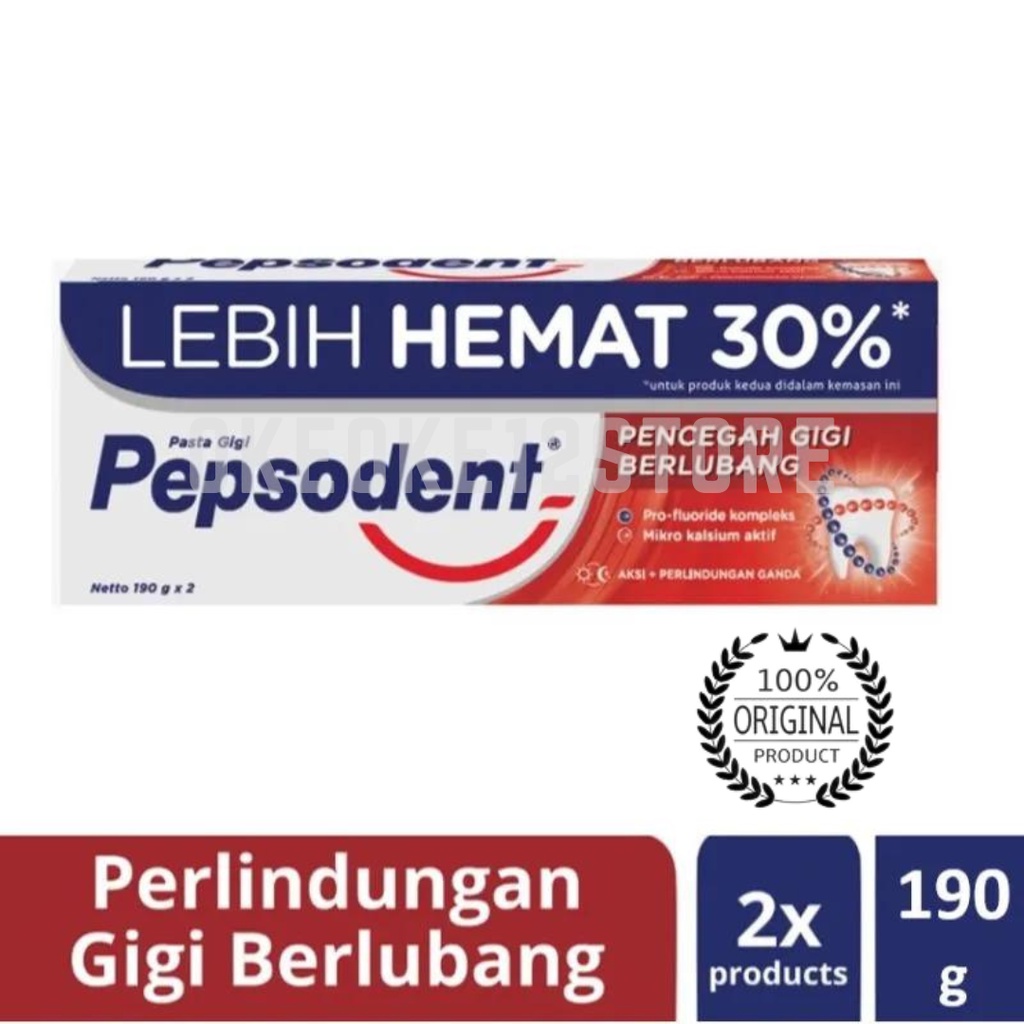 Pepsodent 190GR BONUS ( PEPSODENT SIWAK &amp; HABBATUSSAUDA 20 gr )