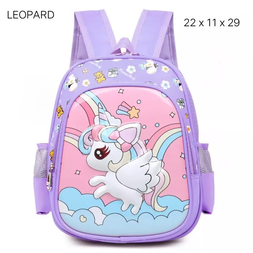 Tas Ransel Anak Perempuan Paud Tk Sd Motif Unicorn Dan Dinosaurus