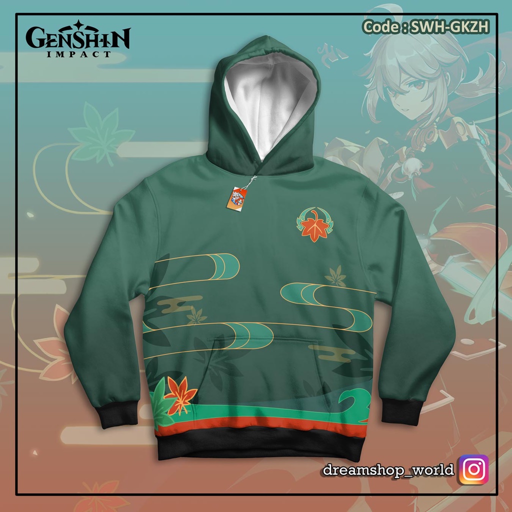 Sweater Hoodie Anime Game Kazuha Genshin Impact
