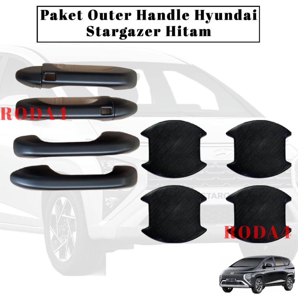 Paket Outer Handle Tank Cover Hyundai Stargazer 2022 2023 Door Protector Auter Mangkok Pegangan Pintu Mobil