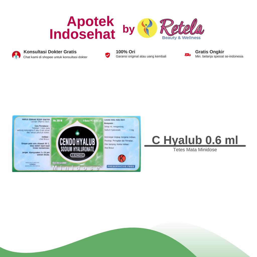 CENDO HYALUB MINIDOSE 0.6ML