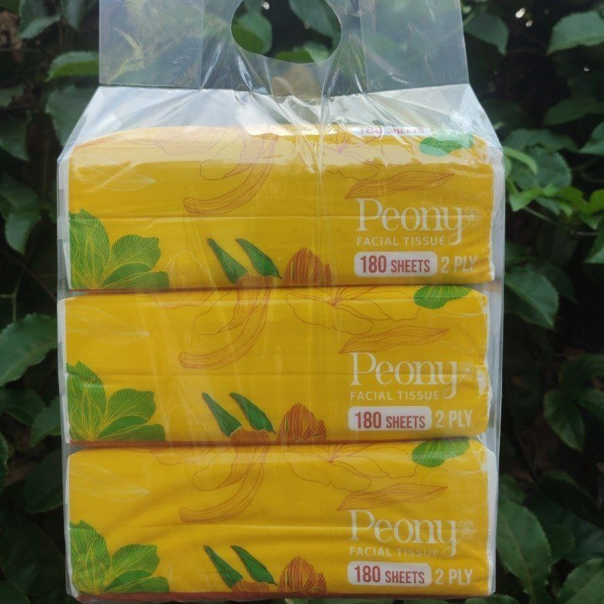 (3 PCS) PEONY TISU WAJAH 2PLY 180SHEET