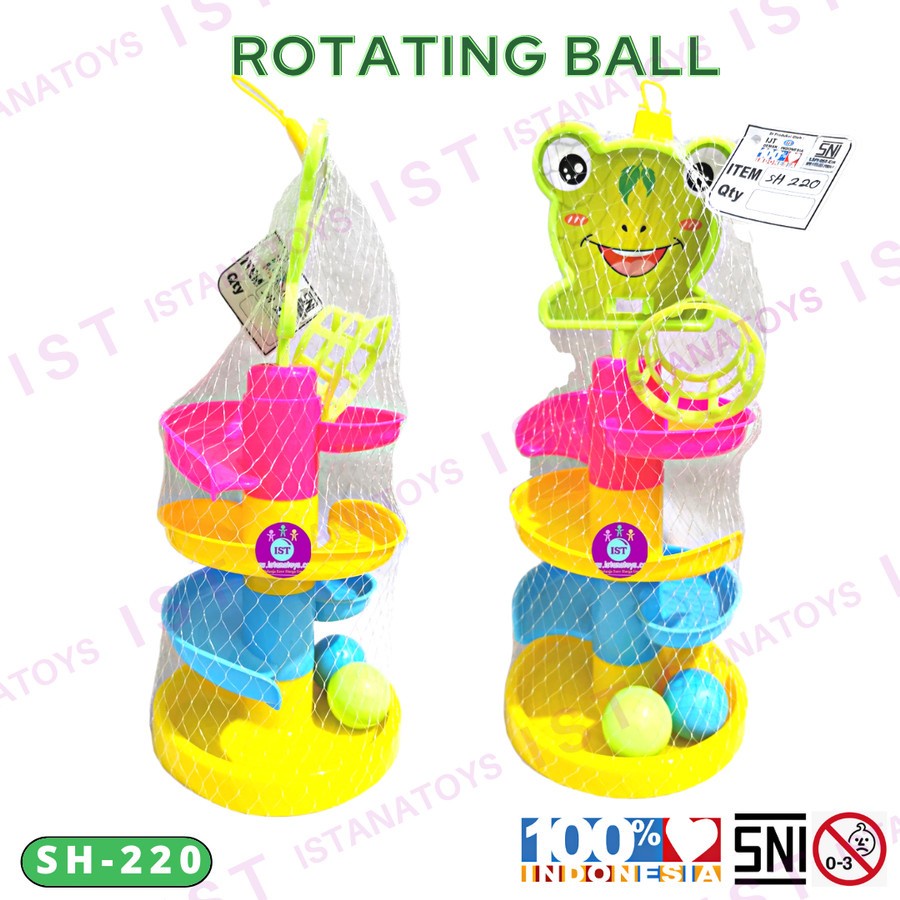 Mainan Anak Rolling Ball SH220 -Rotating Bola Seluncuran