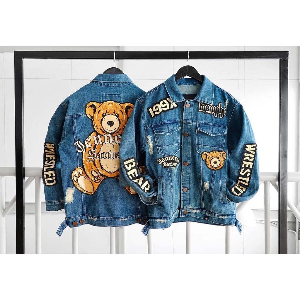 MEMPHIS ORIGINS BEAR DENIM | JAKET DENIM PRIA | ORIGINAL