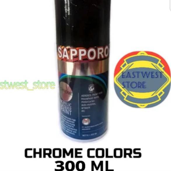 ✵ Chrome colour mirror -- Sapporo Spray Paint cat semprot aerosol ➾