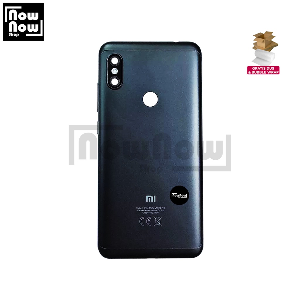 Backdoor Tutup Belakang Baterai Xiaomi Redmi Note 6 Pro M1806E7TG M1806E7TH M1806E7TI Backcover Back Casing Housing Cover Belakang Back Case Panel Replacement