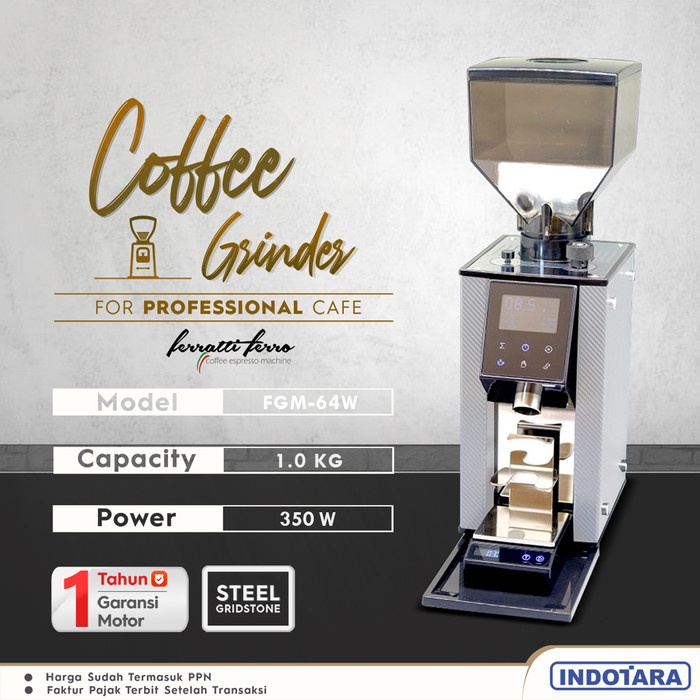 Terlaris Coffee Grinder Machine / Alat Penggiling Kopi Ferratti Ferro Fgm-64W