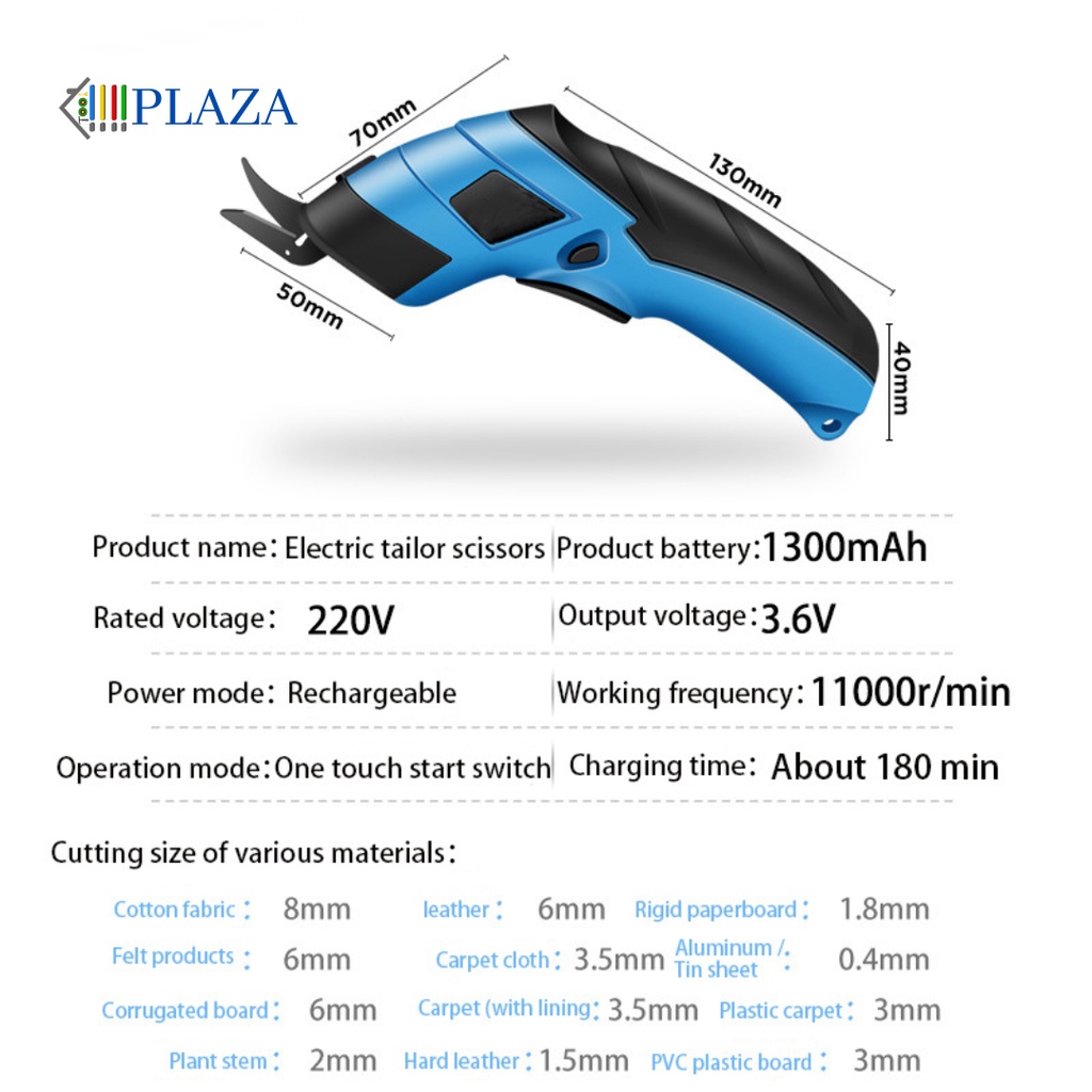 CUTTING MACHINE ELECTRIC SCISSOR 3.6V GUNTING POTONG KAIN KARPET KERTAS KARTON PVC