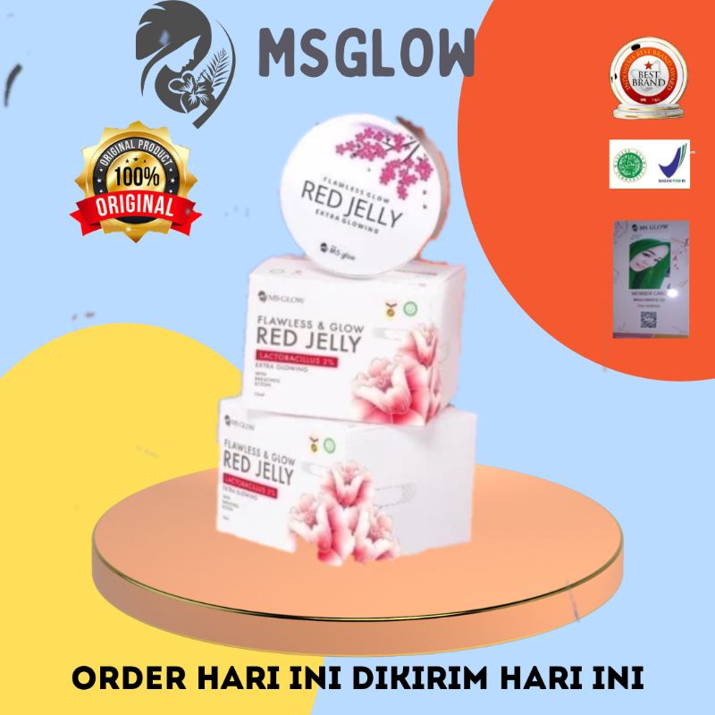MS GLOW RED JELLY ORIGINAL 100% MEMBER RESMI BER ID CARD