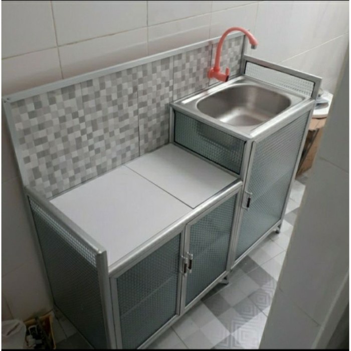 Terlaris Rak Kompor Westafel Meja Cuci Piring Meja Kompor Wastafel Alumunium