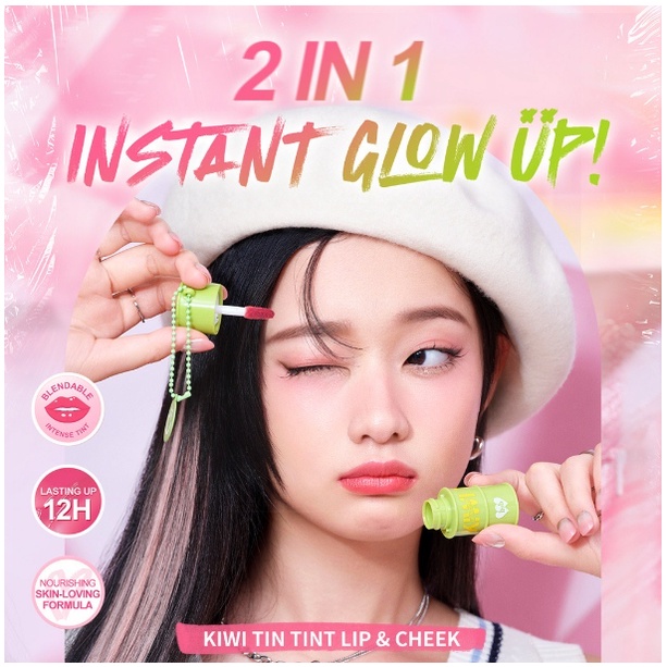 BNB BARENBLISS Korean Kiwi Tin Tint Lip &amp; Cheek - Blendable Intens 2 in 1 Tint