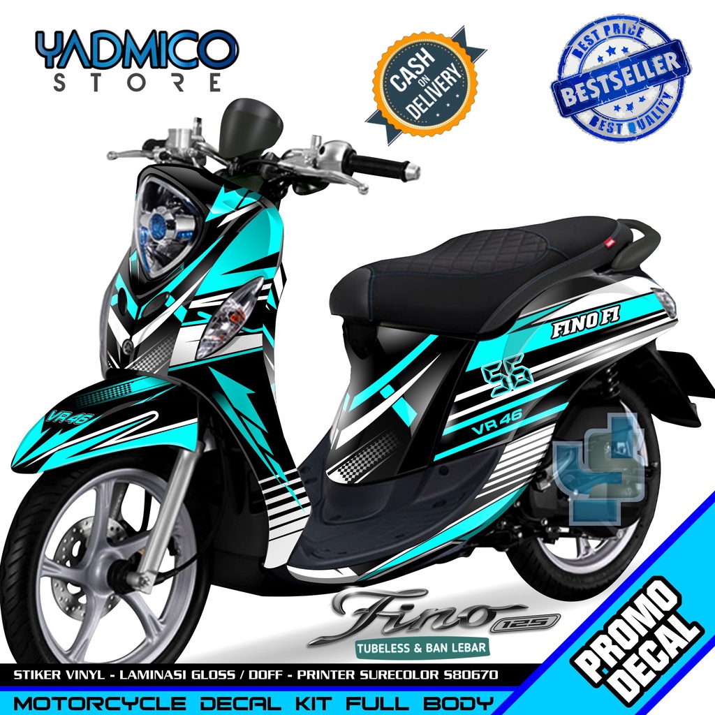 Decal Fino 125 Full Body - Stiker Motor Fino 125 Full Body - Striping Hologram Fino 125 Variasi - St
