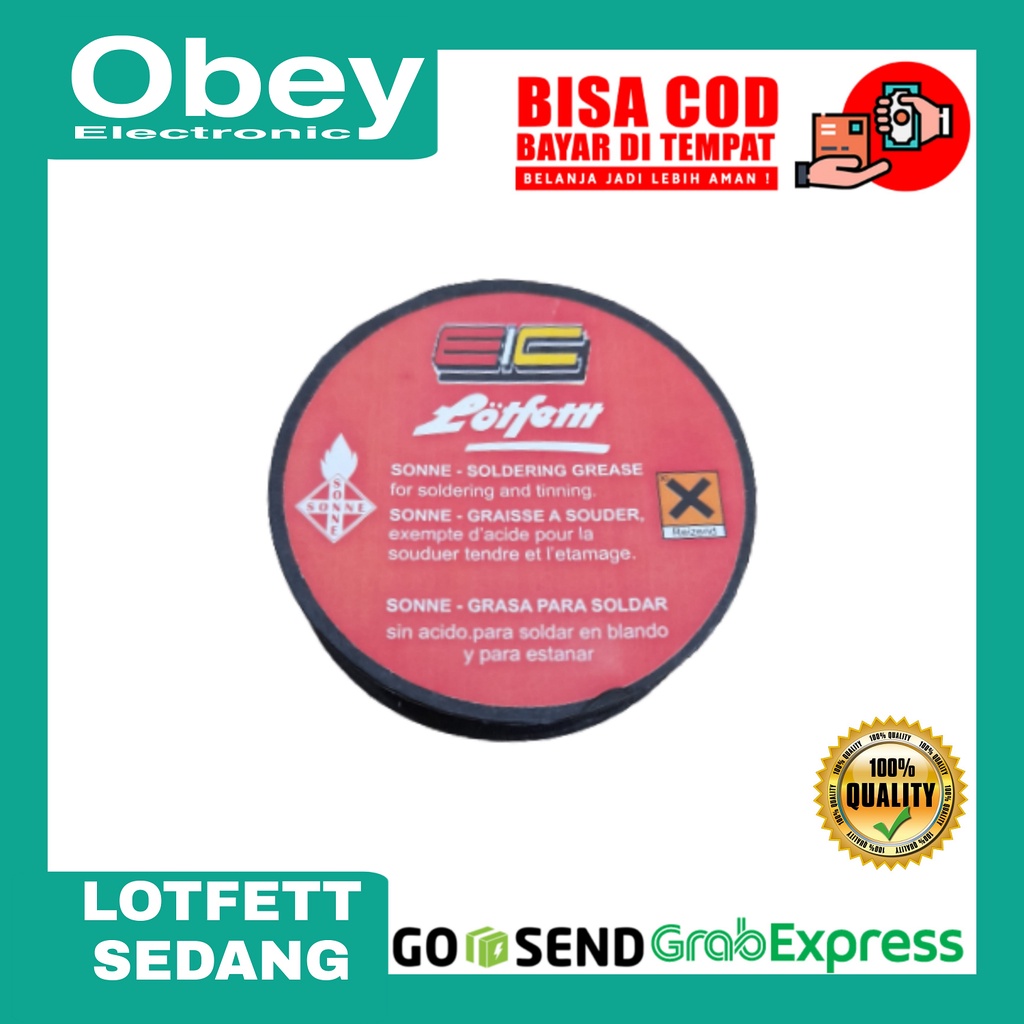 Pasta Solder Tanggung / Lotfet sedang 15 gram / Flux Solder